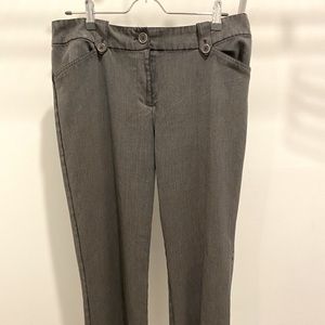 EUC charcoal gray Jones NY trousers size 10